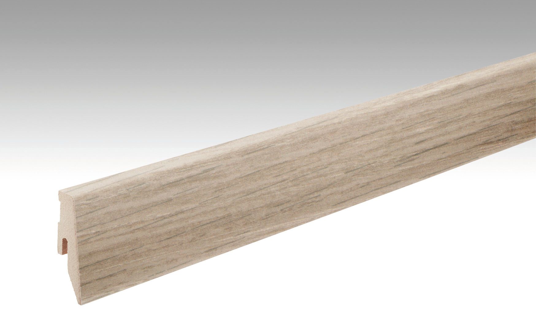 MEISTER Fußleiste Profil 3 PK Eiche Caledonia 6421 für Laminatböden - 2380 x 60 x 20