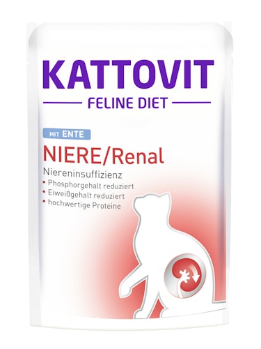 KATTOVIT Feline Diet Niere/Renal 85g Beutel Katzennassfutter Diätnahrung