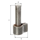 Vorschaubild Alberts® Kloben,z.Anschweißen,Dornst.⌀13mm