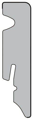 KWG  L-1032 Steckfußleiste 220x5,8x1,5 cm MDF