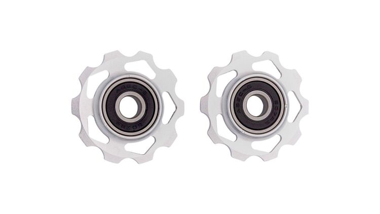 CONTEC Schaltrollen-Set Scroll 10 Zähne silber,schwarz