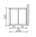 Skan Holz Seitenwände aus Polycarbonat für Terrassendach (Wandanbau)