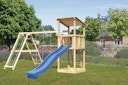 Vorschaubild Akubi Kinderspielturm Anna mit Pultdach inkl. Wellenrutsche, Doppelschaukel und Klettergerüst