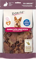 DOKAS Kaninchen 100 Gramm Hundesnacks Getrocknete Rippen