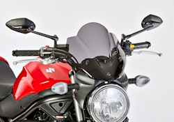 ERMAX Naked-Bike-Scheibe Acrylic durchsichtig Schwarz getönt für SUZUKI SV 650