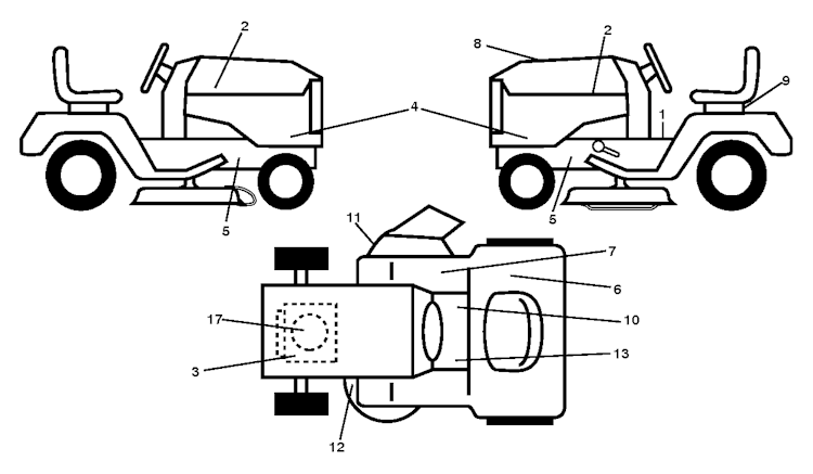 Husqvarna Gartentraktoren 96051000801 CTH 126