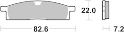 SBS Bremsbelag 589HF Street Ceramic