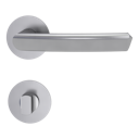 Vorschaubild Griffwerk Jette JETTE CRYSTAL PIATTA S -Edelstahl matt Rosettengarnitur rund -Flachrosette -WC TS 37-45mm