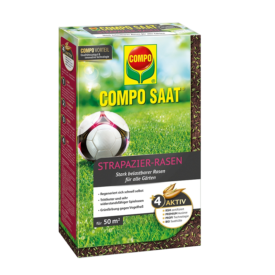COMPO SAAT® Strapazier-Rasen 1 kg für 50 m²