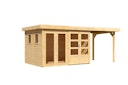 Vorschaubild Karibu Gartenhaus Lahar 3,5/5/6 mit 240 cm Schleppdach -19 mm