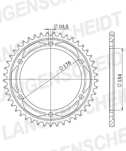 Supersprox Stealth-Kettenrad 530 43Z (Gold)
