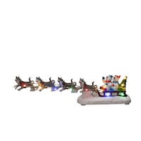 Konstsmide Weihnachtsbeleuchtung  LED Schneemann mit Hundeschlitten