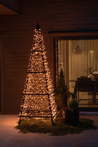 Konstsmide Weihnachtsbeleuchtung  Micro LED Compactlights gefrostet 2000 bernstein