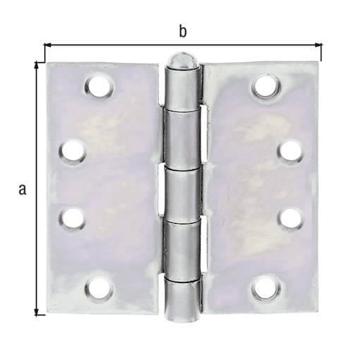 Alberts® Scharnier, sendzimirverzinkt, LxB 100x102 mm 349042