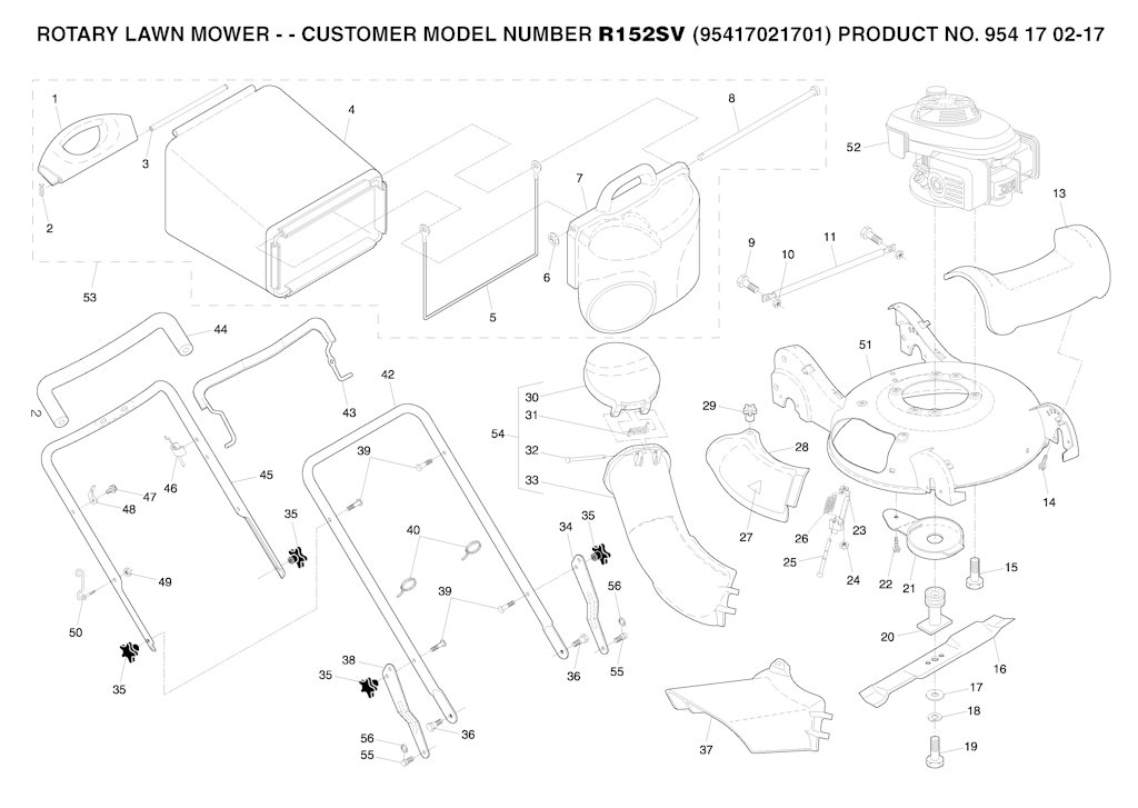 Explosionszeichnung Ersatzteile