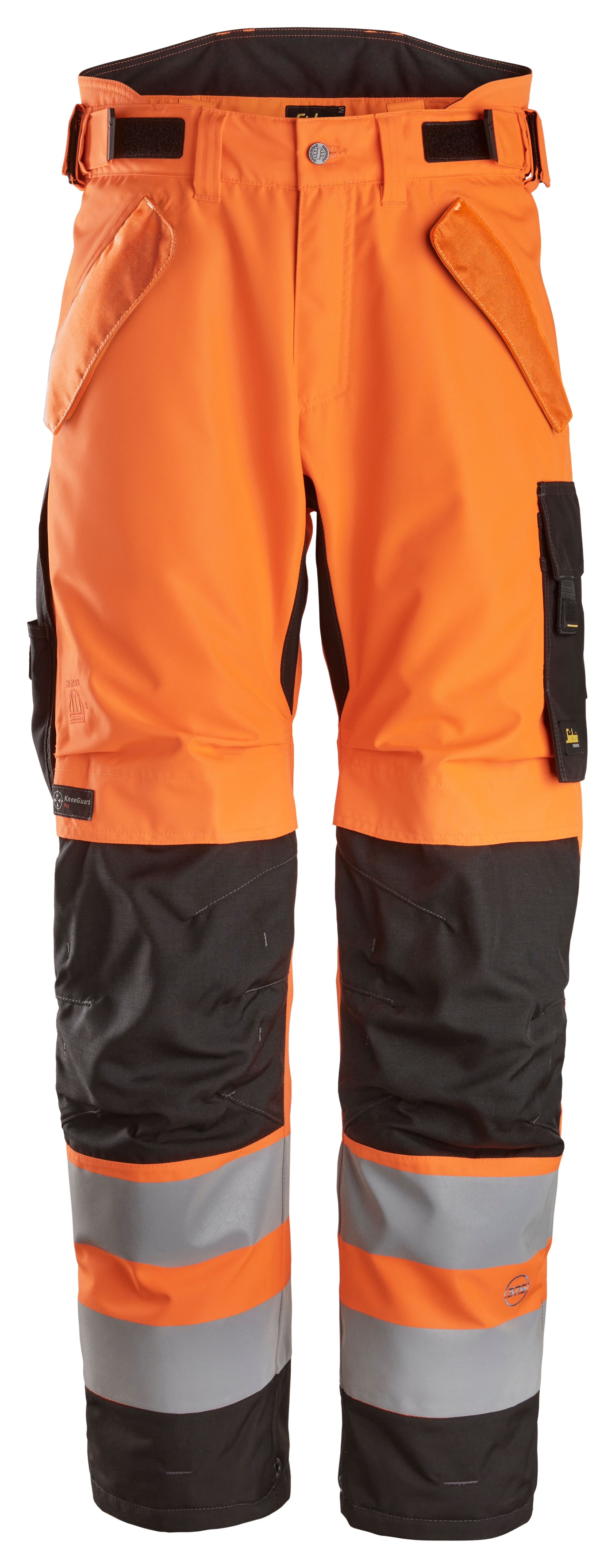 Snickers High-Vis, Wasserdichte 2-lagige, leicht wattierte Hose, 37.5®, Warnschutzklasse 2