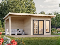 Palmako Gartenhaus Aurelia 8,4 + 7,9 m² - 44 mm