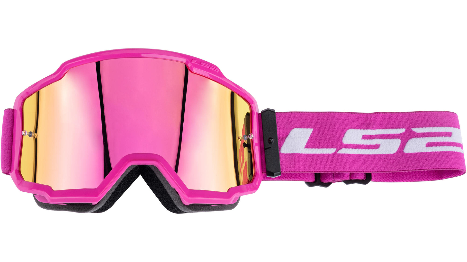 LS2 Crossbrille Charger – Pink/Iridium