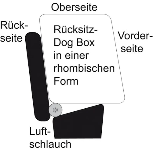 TAMI Backseat Box Hundebox mit Airbagfunktion braun