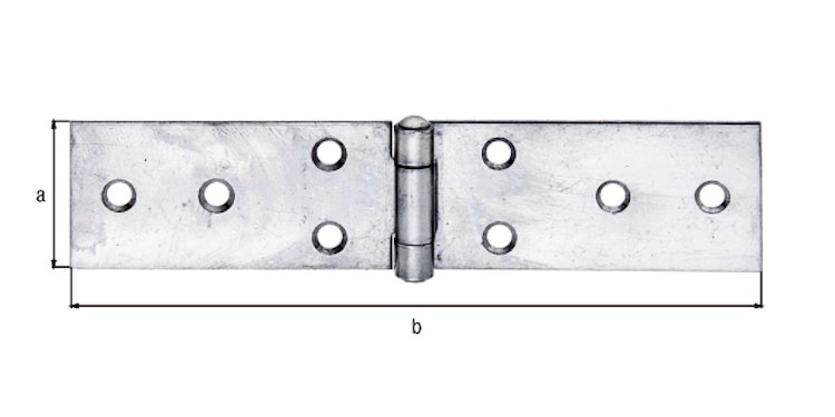 Alberts® Tischband Edelstahl 32x141 mm