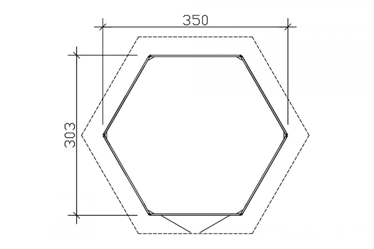 Skan Holz Gartenhaus Almelo - 28 mm