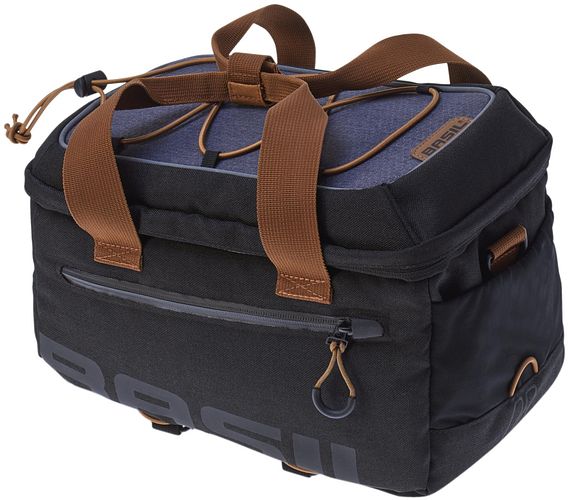 Basil Gepäckträgertasche Miles 7 l blau braun