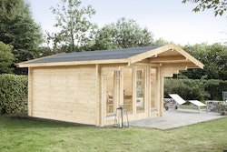 Wolff Finnhaus Gartenhaus Hammerfest 70-B isolierverglast XL