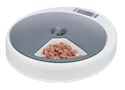 TRIXIE Futterautomat TX4+1, 5 × 0,25 l/34 × 6 × 39 cm, weiß/grau