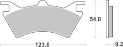 SBS Bremsbelag 757ATS Quad Sinter