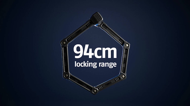 ABUS Faltschloss 6200K/90 SH BK (Sonderanfertigung, XPlus™ Code erforderlich)
