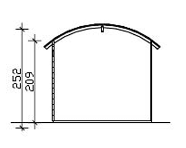 Skan Holz 28 mm Gartenhaus Delft