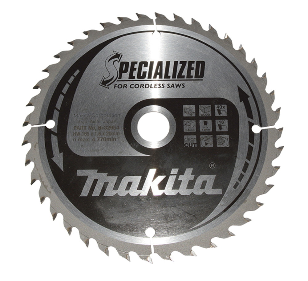 Makita SPECIALIZED Sägeb.165x20x40Z B-32954