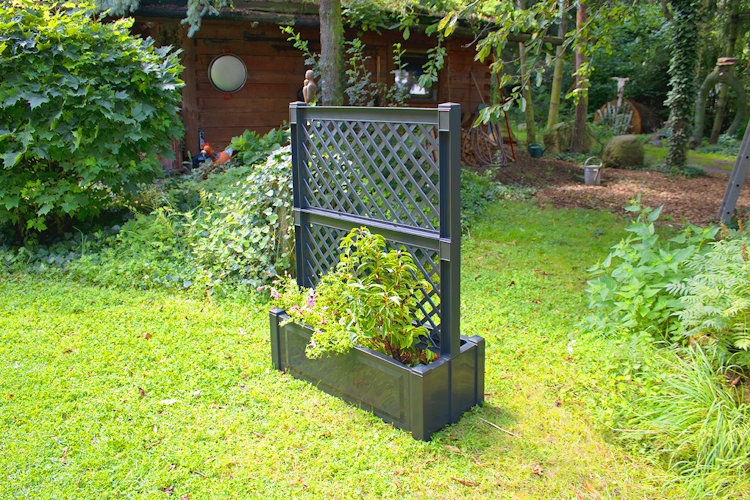 KHW Pflanzkasten groß mit Zentralspalier (2-tlg.) 100 cm