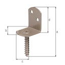 Vorschaubild Alberts® DURAVIS® Flechtzaunhalter L-Form