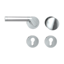 Vorschaubild Griffwerk CORINNA Schraubtechnik GK4 -Chrom/Edelstahl Rosettengarnitur -Schraubt. -Knopf R2 -WL -TS 40-45mm