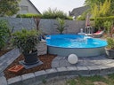 Summer Fun Stahlwandpool Set Exklusiv CANNES Achtform 625 x 360 x 150 cm