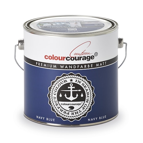 colourcourage® Premium Wandfarbe matt Navy Blue
