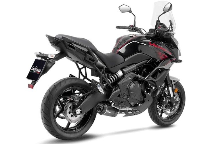 LeoVince Schalldämpfer Komplettanlage mit Katalysator SBK LV-One EVO II für Kawasaki Ninja 650 , Versys 650 und Z650