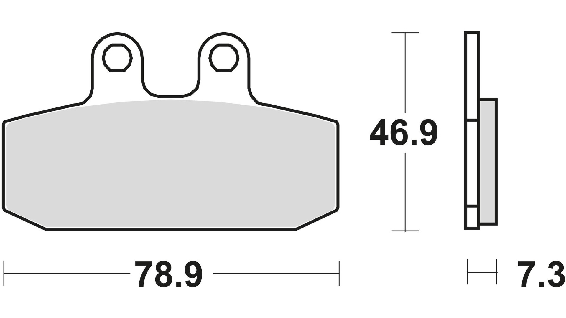 TRW Bremsbelag Typ Organisch Standard mit ABE, Bremsbelag "MCB 557" Satz