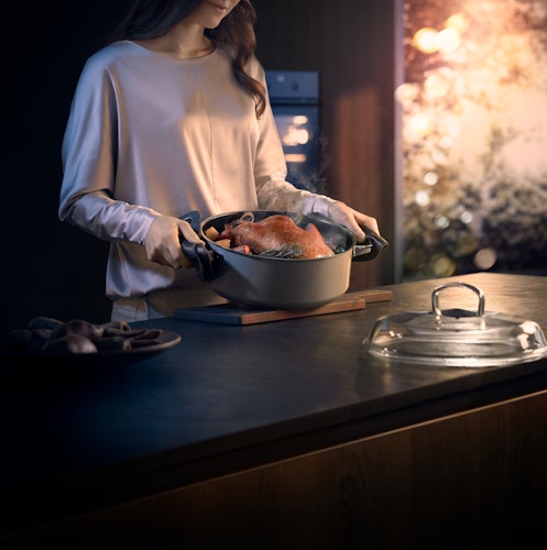 WMF Schmortopf Fusiontec Platinum 28 cm