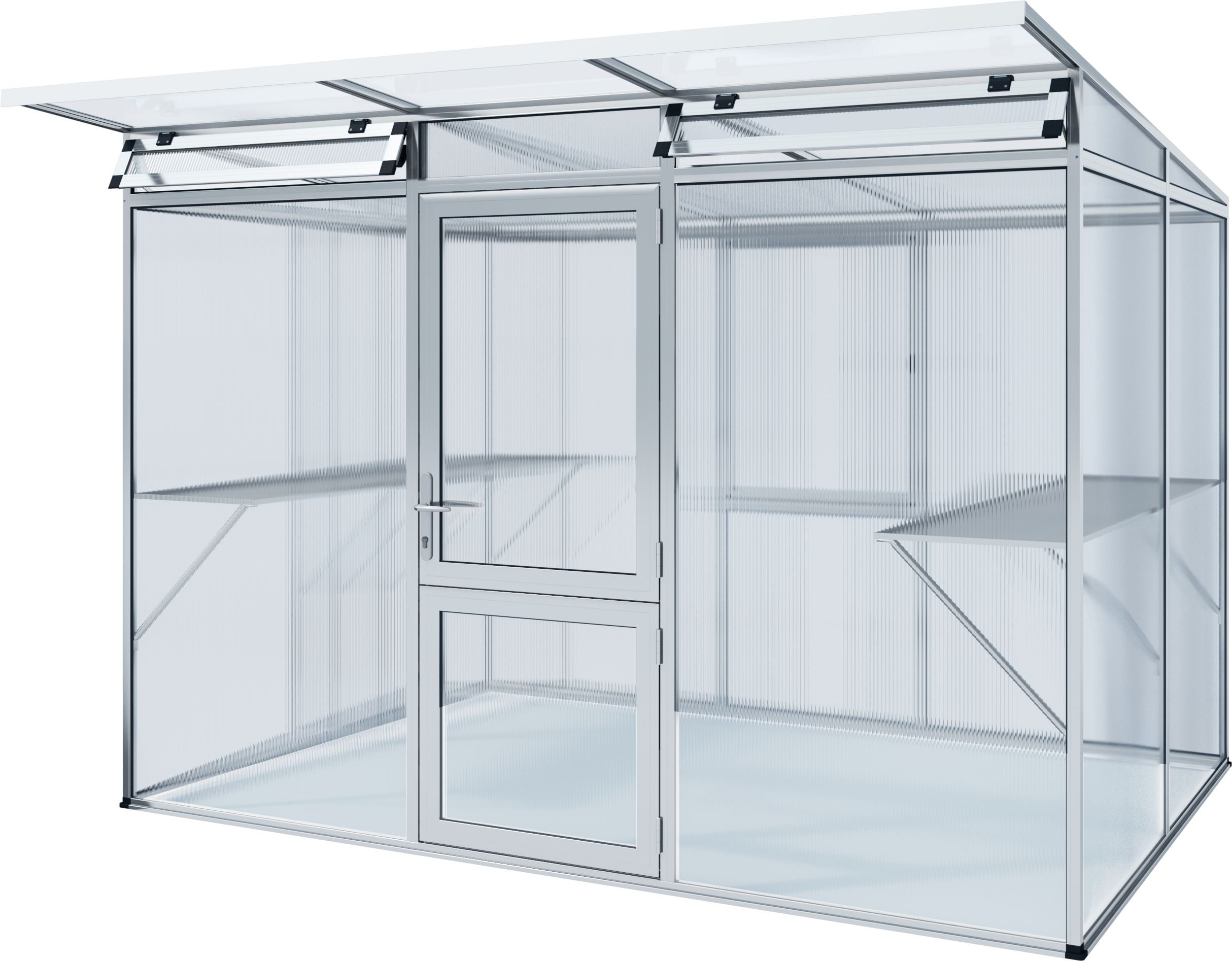 KGT Gewächshaus Linea Typ II-pressblank-(L x B x H): 2,97 x 2,04 x 2,15 m