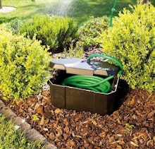 Als Schlauchbox mit Wasseranschluss einsetzbar
