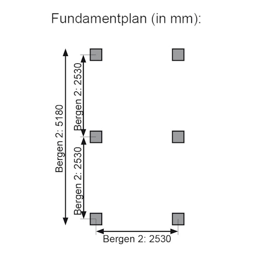 Karibu 4-Eck Pavillon Bergen 1 kesseldruckimprägniert Sparset inkl. Dachschindeln