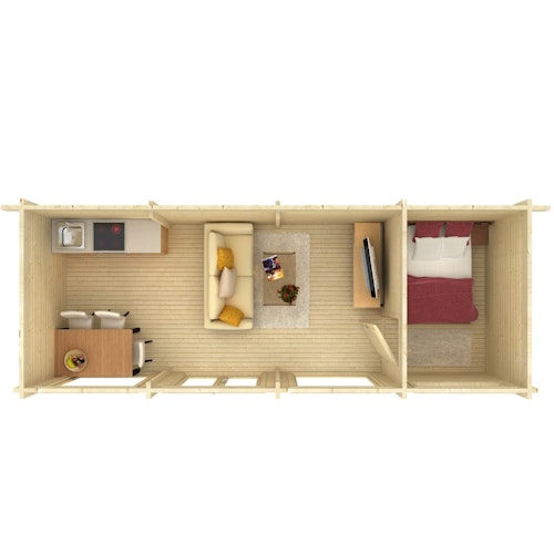 Palmako Gartenhaus Heidi 22,8 m² - 70 mm