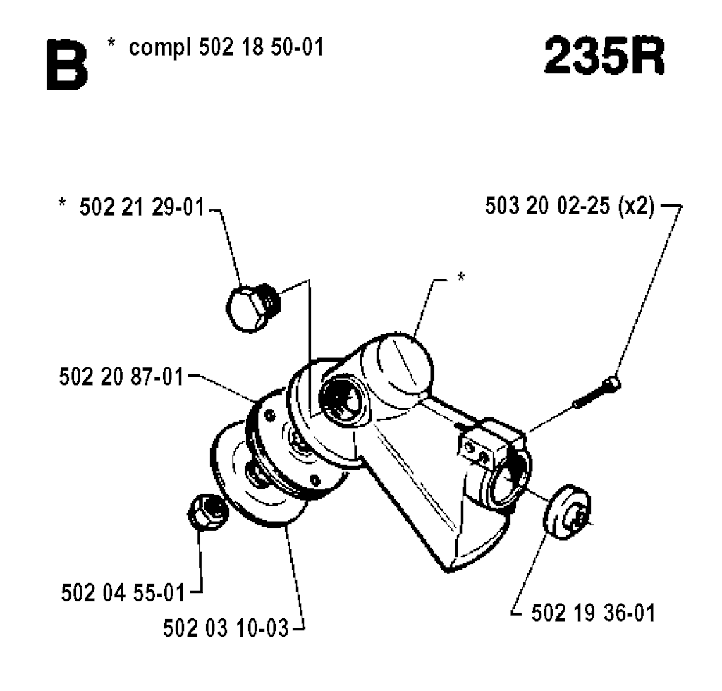 Explosionszeichnung Ersatzteile