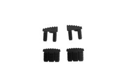 Kettler Ersatzteil Bodenschoner für Stapelsessel DIAMOND Silber / Flanelle, 4er Set