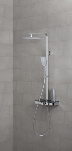 Überkopfbrauseset OCEAN, mit Thermostatablage
