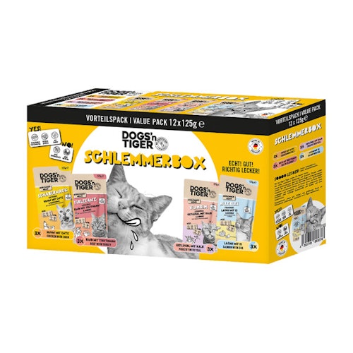 Dogs'n Tiger Schlemmerbox 2x1500g Katzennassfutter