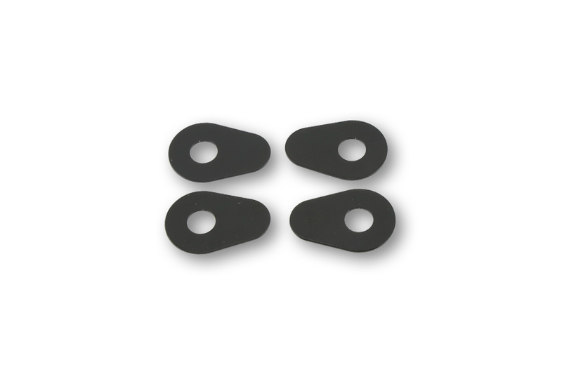 HIGHSIDER smart Montageplatten Indy Spacer Aluminium Schwarz, Für diverse Yamaha