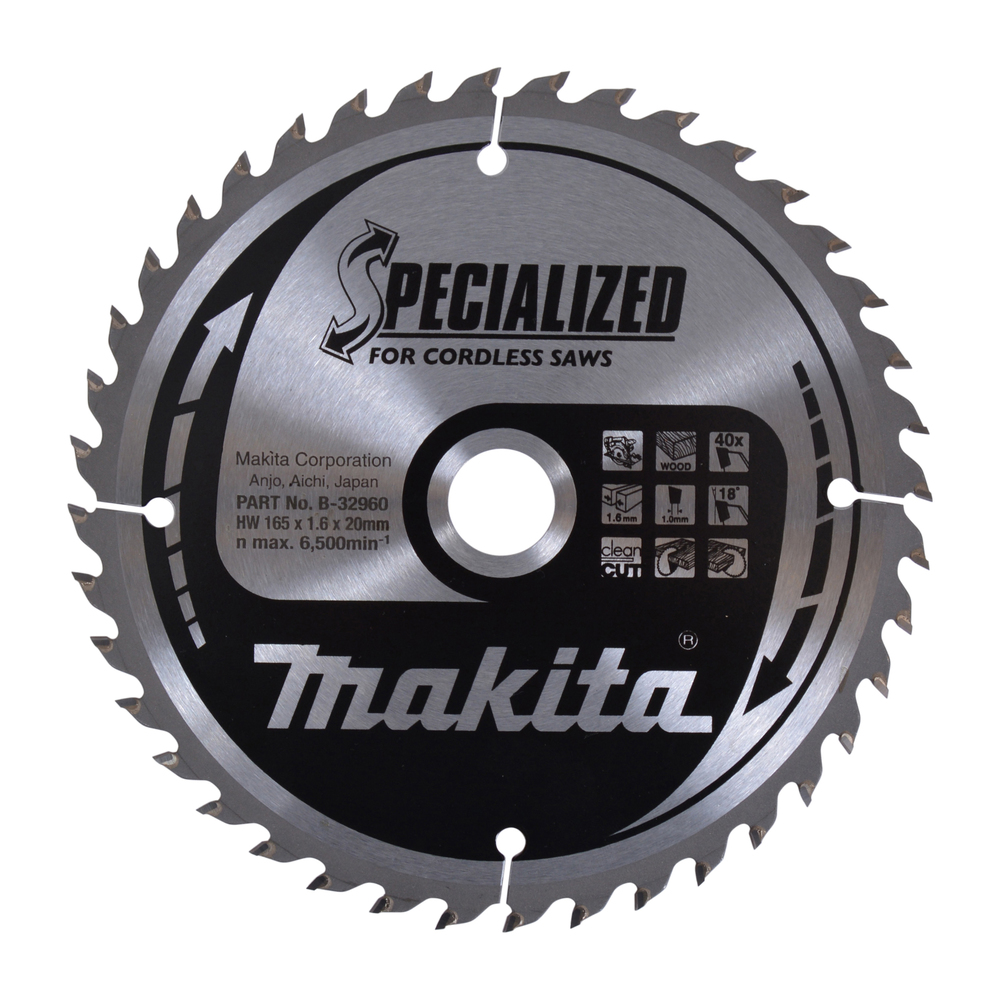 Makita SPECIALIZED Sägeb.165x20x40Z B-32960